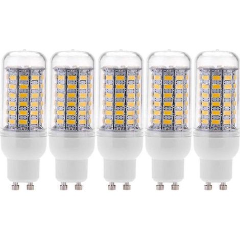 Packung mit 5 SMD 5730 10W LED-Lampen (Maiskolbenlampen), energiesparende LED-Beleuchtung, 360°-Abstrahlwinkel, 200-240V, warmweiß. (1/5)