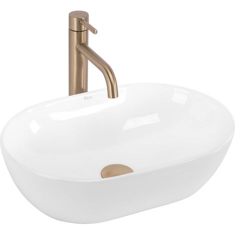 LAVABO SOBRE ENCIMERA REA AMELIA 45  WHITE