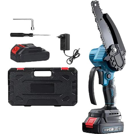 Mini tronçonneuse sans fil, moteur de 650W, design léger, B 6 pouces (1/2)