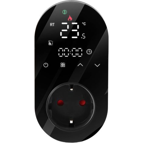 Thermostat radiateur électrique programmable – Prise thermostat d'ambiance avec minuteur et programmateur