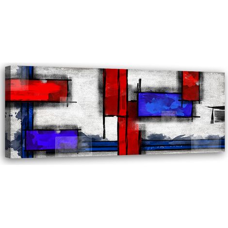 Tableau sur toile Abstraction géométrique 90x30 (1/5)