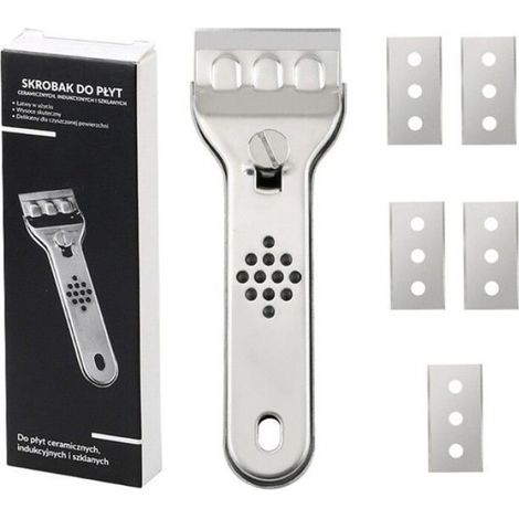 Grattoir - Pour Plaques De Cuisson À Induction Et Céramique - Multifonctionnel - 1 Pièce