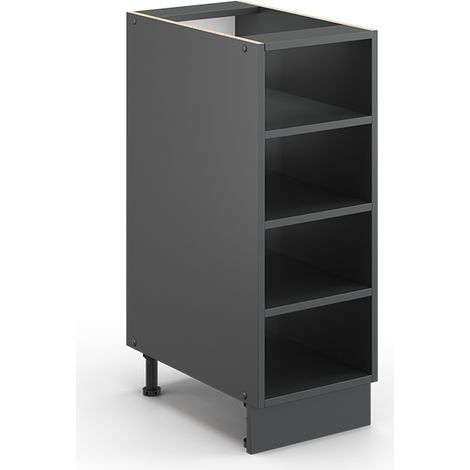 Étagère de cuisine Fame-Line, Anthracite, 30cm sans PT, Vicco