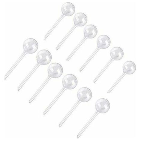 12 PièCes Plante Arrosage Ampoules Automatique Auto-Arrosage Globes en Plastique Boules Jardin Dispositif d'eau Arrosage Ampoules pour Plante (Petit, transparent) (1/4)