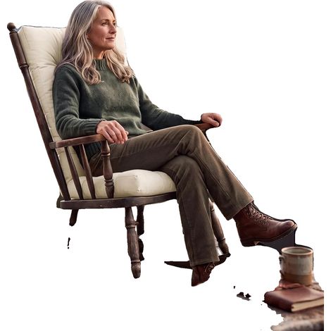 Cuscino per sedia a dondolo, impermeabile, imbottitura confortevole, beige (1/2)