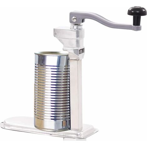 50958 Canned Food Can Opener Silver 70 cm Aluminum and Stainless Steel vidaXL (1/5)