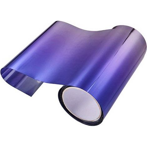 Pegatina para parabrisas de coche con protección UV (morada) - Incluye raspador (1/2)
