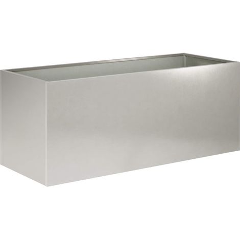Garden Planter Silver 80 x 40 x 40 cm Stainless Steel vidaXL