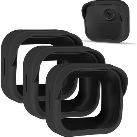 Lot de 3 étuis noirs étanches pour caméra de sécurité - Matériau en silicone - Compatibles avec Blink Outdoor 4 (quatrième génération) (1/5)