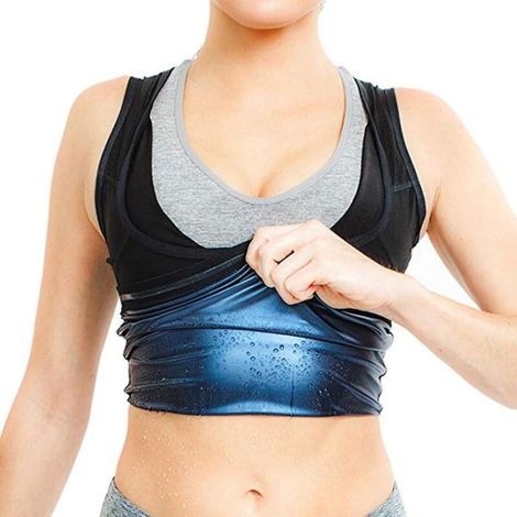 Women's Sweat Vest, Ladies' Sauna Trainer Vest, Slimming Workout Vest, Women's Sauna Vest, Weight Loss Top, for Gym Fitness Body Shaper (S/M) (1/5)