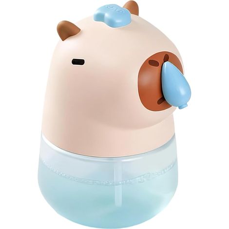 Distributeur de Savon Automatique sans Contact Capybara Design Imperméable Distributeur De Savon À Main Adorable Pour Appartement, Dortoir, Salle De Bain, Cuisine Et Plan De Travail (1/5)