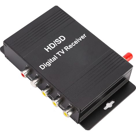 Décodeur TV numérique ATSC haute vitesse pour voiture (compatible États-Unis, Mexique, Canada) (Télécommande avec pile incluse) (1/5)