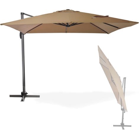 Sonnenschirm Ampelschirm Gartenschirm Marktschirm Kurbelschirm Verona 3x3 m (1/5)