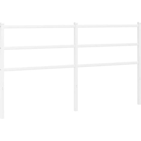 Maison Exclusive - Cabecero de repuesto de metal blanco 150 cm