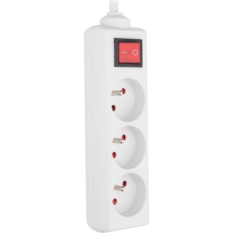 Bloc multiprise 3 prises 16A (2P+T) câble 4m - Zenitech (1/4)