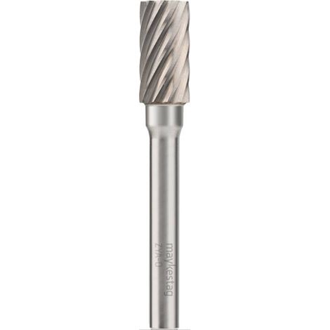 Fraise Rotative HM Tige Cylindrique sans Coupe Frontale - Inox D. 8 x Lt. 65 x Lu. 20 x Q. 6 mm - Diamwood