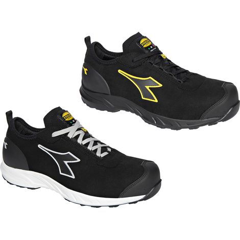 Diadora Fly Litebase Low S3 HRO SRC ESD flache Sicherheitsschuhe - 38 EU - Schwarze