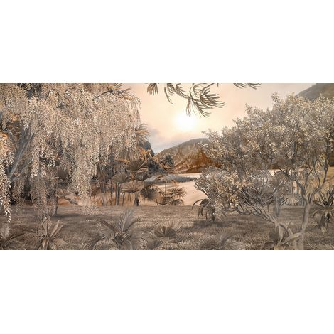Papier peint panoramique - Forêt Tropicale - 130 cm x 65 cm (1/2)