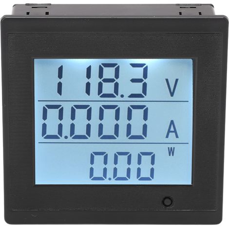 Voltmètre numérique LCD écran, ampèremètre DC 6‑200V, moniteur de tension avec fonction d’alarme (1/5)