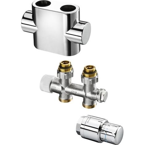 SET MULTIBLOCK T DRT 1/2 x1 / 2 cromo + UNI SH / DECO RING cromo Set 3 (1/3)