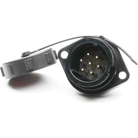 Connecteur circulaire 7 contacts, Montage sur Platine, raccordement A souder ( Prix pour 1 )