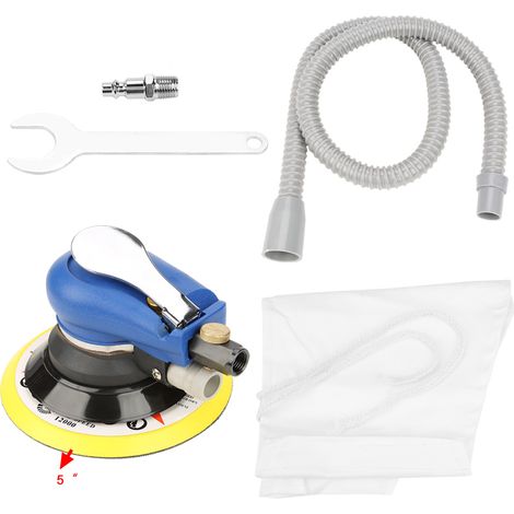 5in Round Sander Vacuum Cleaner Pneumatic Polishing Machine   Vacuum Pipe   Storage Bag