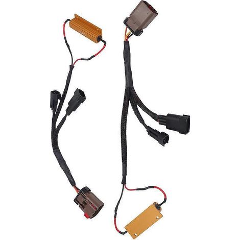 Kit de câblage pour la conversion de phares halogènes en feux arrière à LED (une paire) pour Dodge Ram 1500 (modèles 2009-2018) et Ram 2500/3500 (modèles 2010-2018). (1/4)