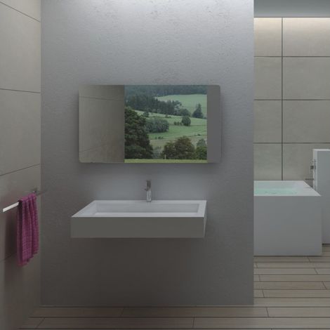 Plan vasque solid surface Réf : SDPW17 (1/3)