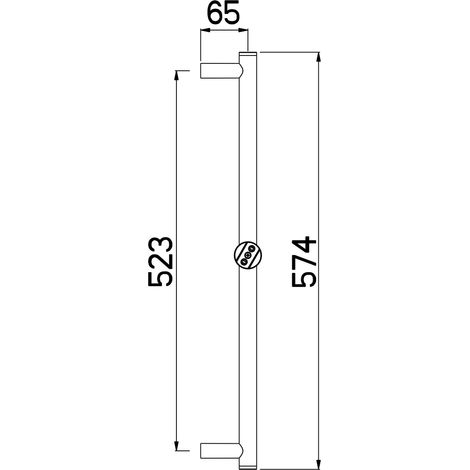 Brausestange Techno Twist 60cm D24mm verchromt Nikles (1/2)