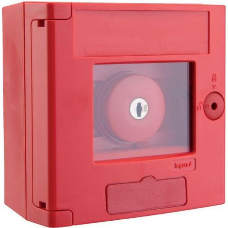 Coffret bris de glace coup de poing IP44 rouge - montage en saillie - LEGRAND