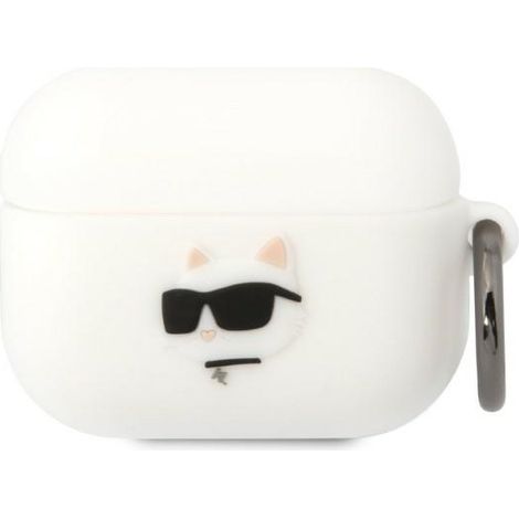 Karl Lagerfeld klaprunchh Funda para AirPods Pro biły/blanco Silicona Choupette Head 3D (1/3)