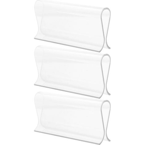 Lot de 3 clips de fixation pour rideaux, accessoires en plastique pour volets roulants de bureau et de maison-8.7X4.1cm-Transparent (1/4)