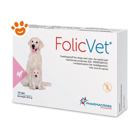 Pharmacross Dog Folicvet - Confezione 15 Compresse -