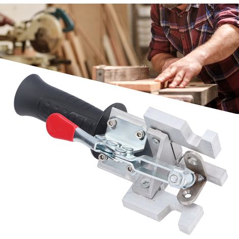 Rechtwinklige Positionierklemme für die Holzbearbeitung (90°), Hilfsbohrwerkzeuge für den Einbau von Schränken und Regalen (DIY). (1/5)