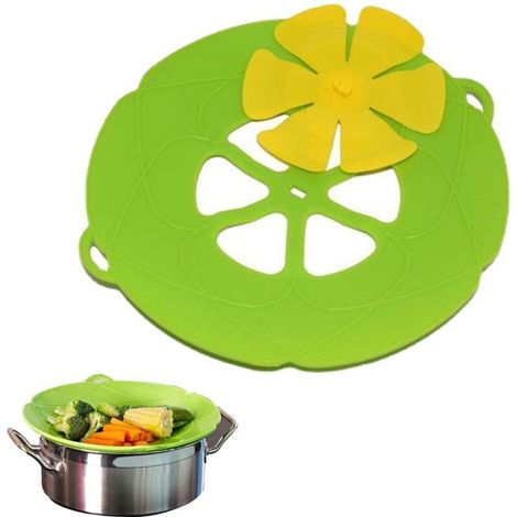 Housse Anti-débordement en Silicone, Couvercle Anti-débordement, Cuisine à Haute température pour Couvercle Casserole pour la Cuisson (1/5)