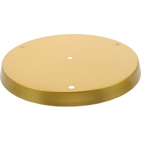 Kit de Rosace pour Lustre en Fer, Plaque de Luminaire Plafond 280 Mm, Support Fixation 3 Trous Couleur Sable Doré, à Suspendre Lumineuse pour Salle à Manger, Accessoire Luminaire (1/5)