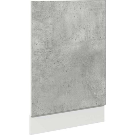 Maison Exclusive - Pannello Lavastoviglie “Lyon” Grigio Cemento 45x3x67 cm