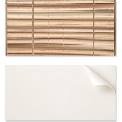 Panel decorativo de vinilo para pared con estampado, 100x50 cm, tablero con vetas horizontales.
