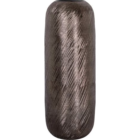 Vase décoratif fumé design raffiné pour petits espaces - fumé gris métallisé (1/3)