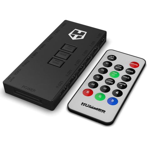 VENTILADOR NOX HUMMER R-HUB ARGB REMOTE HUB (1/4)