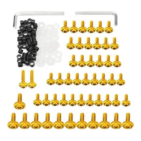 M6 M5 158  pièces Kit boulon et écrou de moto ensemble de vis de carénage de moto (1/4)