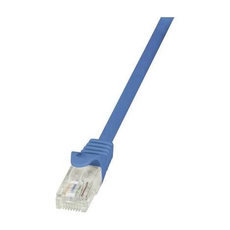 Câble réseau RJ45 CAT 6 U / UTP LogiLink - 2 connecteurs RJ45 - 2 m - Bleu - CP2056U (1/2)