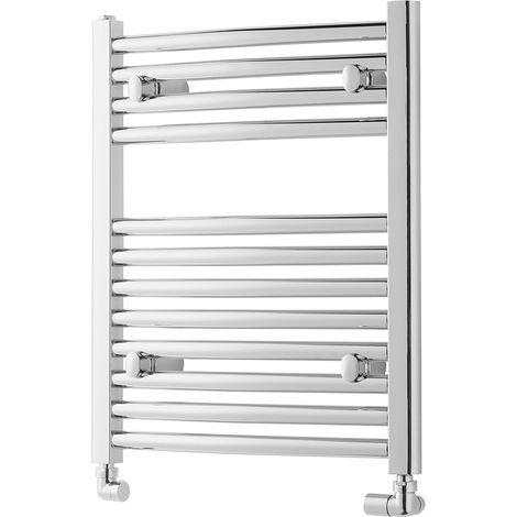Heatwave Tempo Curved Chrome Ladder Towel Rail 600mm (H) x 400mm (W) (1/3)