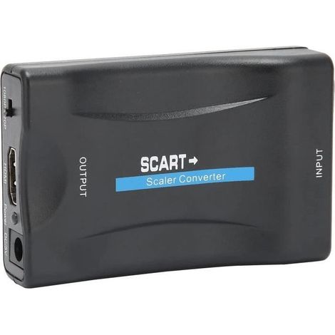 Convertisseur Péritel vers HDMI - Adaptateur 1080p - Audio et Vidéo - Noir - SCART (1/4)