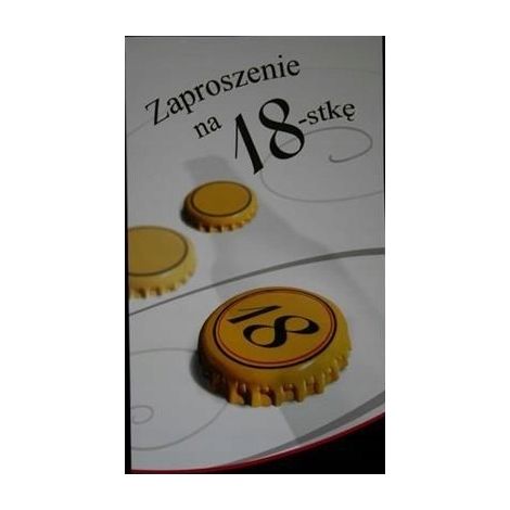 Invitación de cumpleaños número 18, 1 unidad. (1/2)