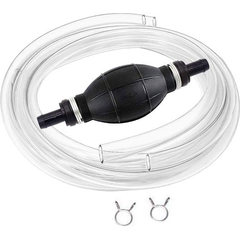 Manuel Pompe De Transfert De Carburant Avec 2M Siphon Tuyau Portable De Pompe à Main à Débit élevé à Siphon Pour Essence De Gaz Essence Diesel Huile Liquide Réservoir De Poissons (1/5)