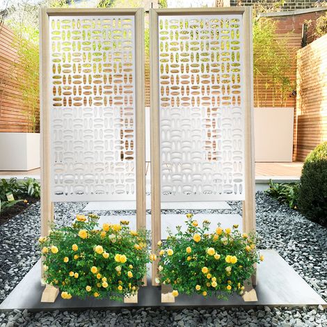 CHIPS - Separè - Paravento modulabile - 70x190cm - in Legno e PVC - Colore: bianco (1/4)