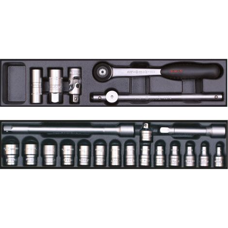 Lot de 2 modules - Longueur 45 cm- Qualité Professionnelle - pour boîtes à outils - MOB