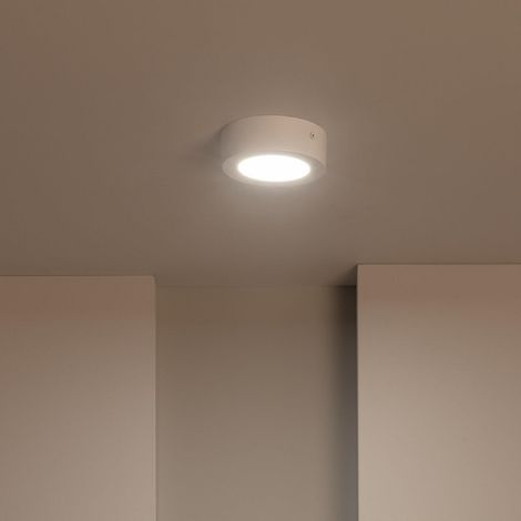 Plafoniera LED Circolare 6W Ø120 mm  3000K Bianco Caldo