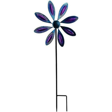 Girouettes en métal - Moulin à vent cinétique de jardin, décoration extérieure pour cour et pelouse (1/5)